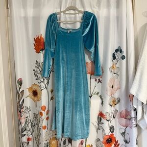 ASOS velvet maxi dress